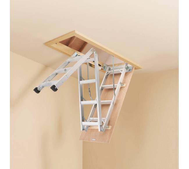 Palėpės kopėčios aliuminio 170 kg 3 - 3.13 m7