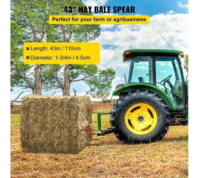 Šakės šienui 43 cm ilgio, talpa 1360 kg1