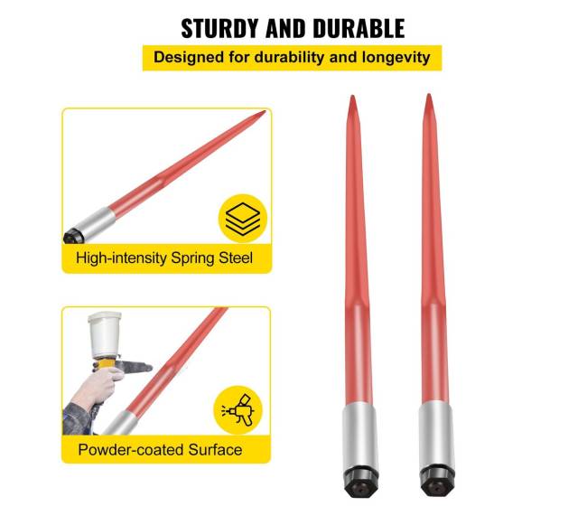 Šakės šienui 43 cm ilgio, talpa 1360 kg2