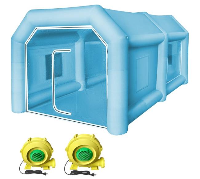 Pripučiamas dažymo palapinė 4 x 2.5 x 2.2 m0