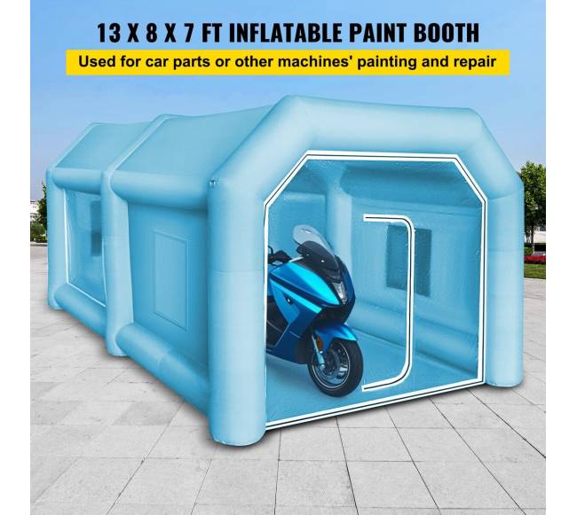 Pripučiamas dažymo palapinė 4 x 2.5 x 2.2 m1