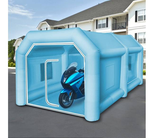 Pripučiamas dažymo palapinė 4 x 2.5 x 2.2 m7