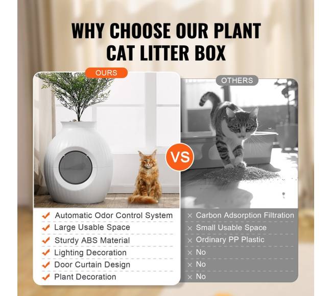 Nematoma kvapo kačių kraiko dėžė su augalu5