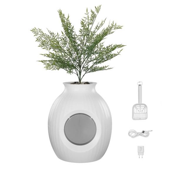 Nematoma kvapo kačių kraiko dėžė su augalu8