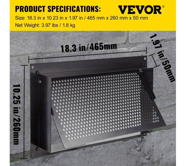 Pamatų apsauginė vėdinimo anga nuo potvynių6