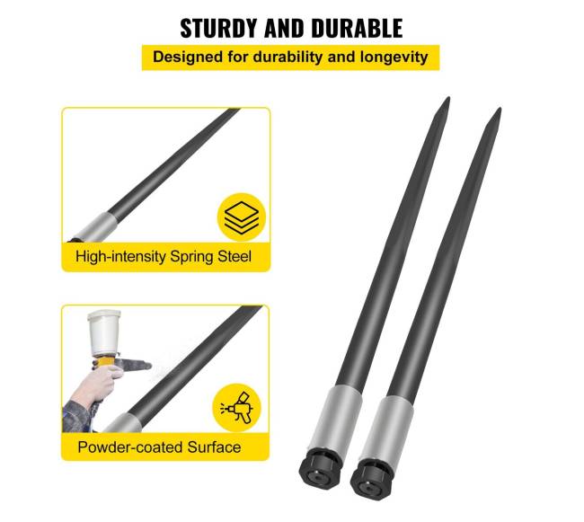 Šieno smiginiai, 2 vnt, juodi, 134 cm, 1814 kg2