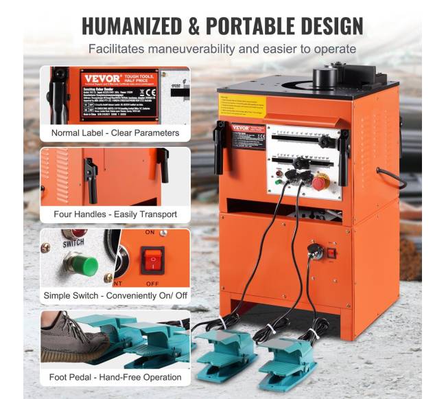 Elektrinė armatūros sulenkėjas 1700W 4-25mm4