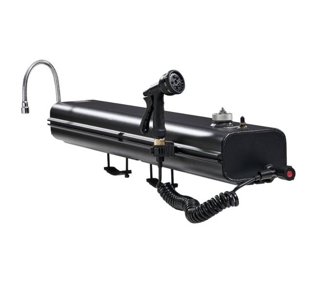 Stogo bagažinės vandens rezervuaras su apsauginiu skydu0