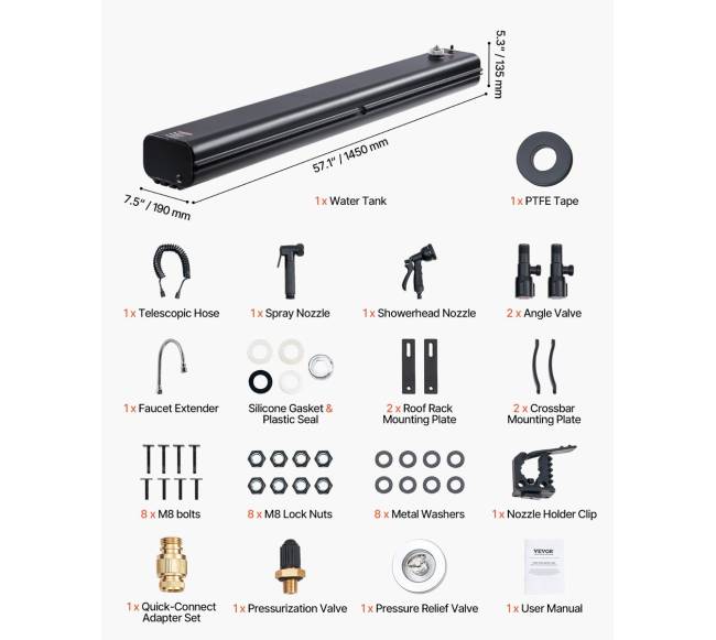 Stogo bagažinės vandens rezervuaras su apsauginiu skydu6