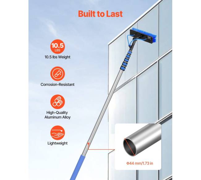 11 m saulės kolektorių valymo kotas su prailginamu rankena4