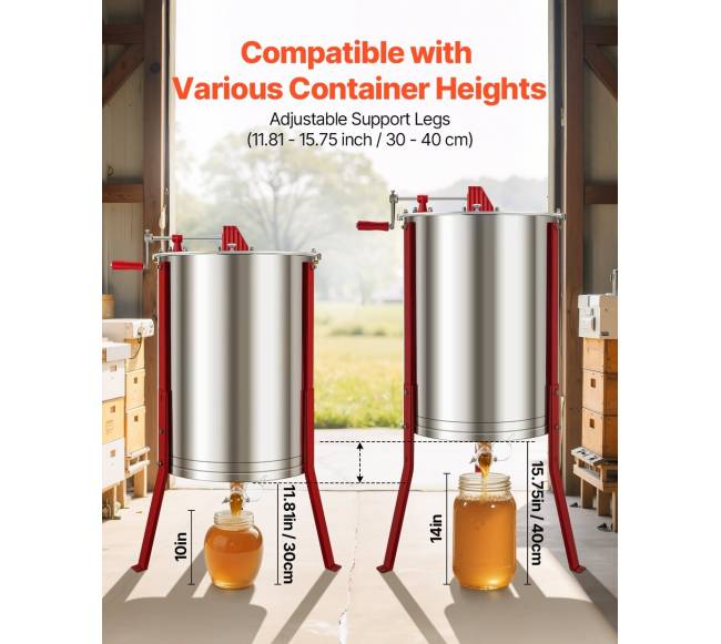 Rankinis medaus ekstraktorius 6 rėmų4