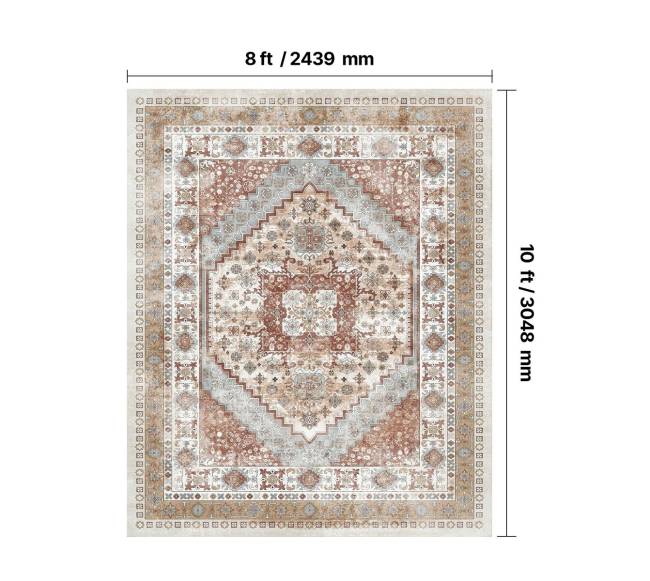 Didelis kilimas 243 x 305 cm slydimą mažinantis2