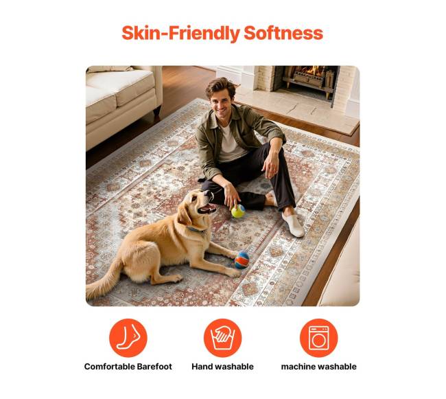 Didelis kilimas 243 x 305 cm slydimą mažinantis6