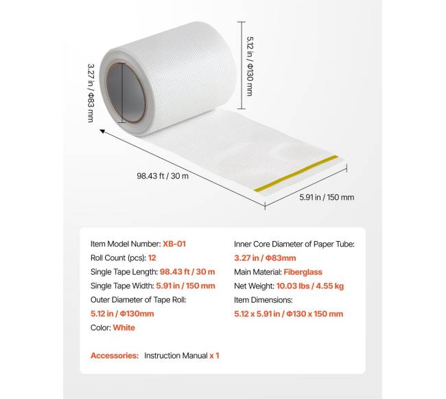 12 ritinėlių saviklijuojančios stiklo audinio tinko juostos6