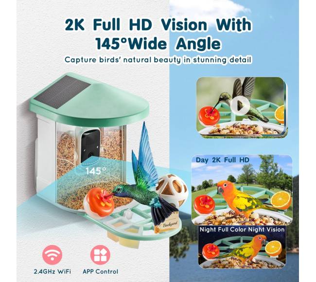 Išmani saulės lesyklėlė su kamera3