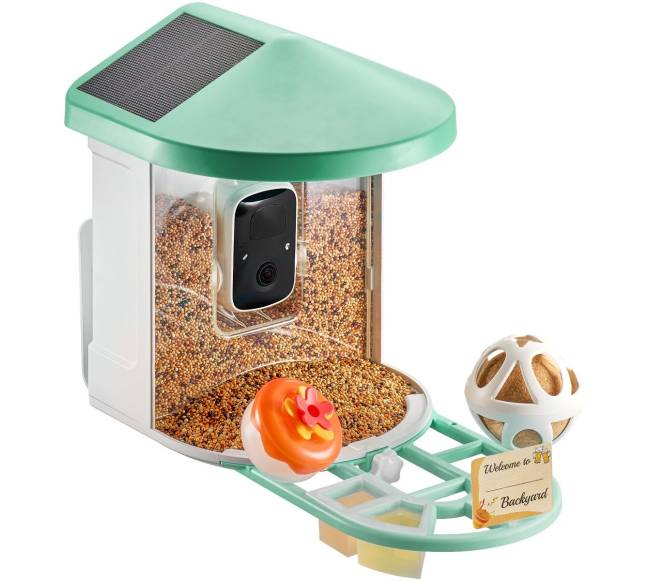 Išmani saulės lesyklėlė su kamera10