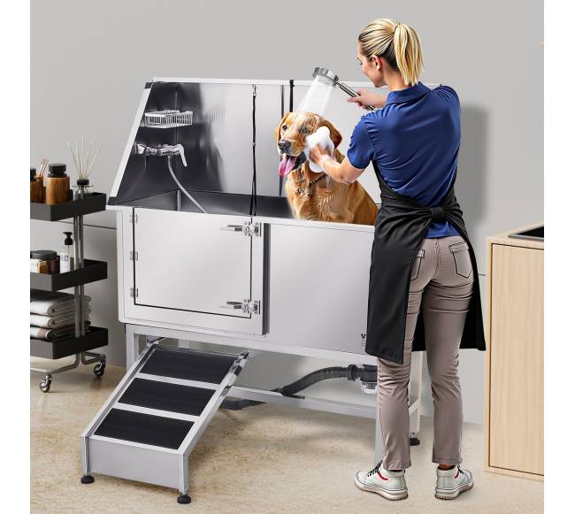 157,5 cm šunų kirpimo vonelė iš nerūdijančio plieno7