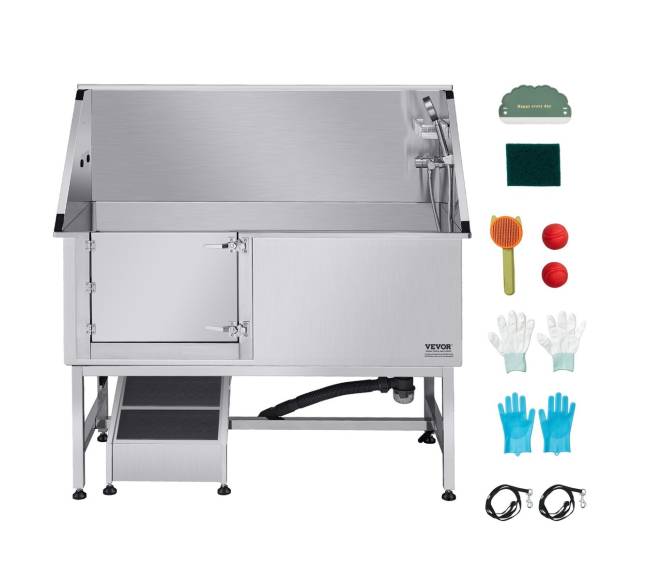 157,5 cm šunų kirpimo vonelė iš nerūdijančio plieno8