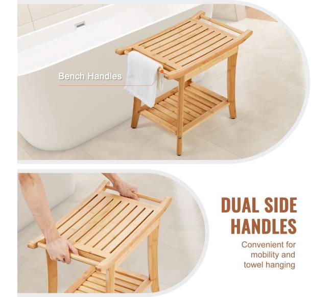 Bambuko dušo suoliukas 61 x 35 x 48 cm4