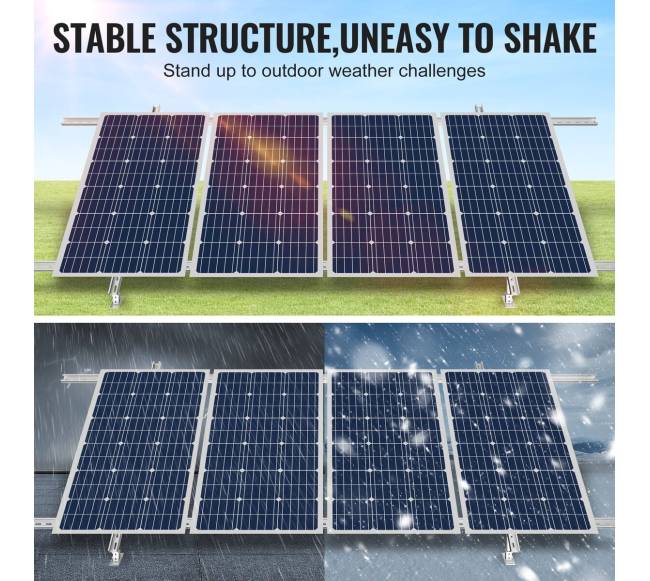 Saulės panelių laikikliai, reguliuojami kampu2