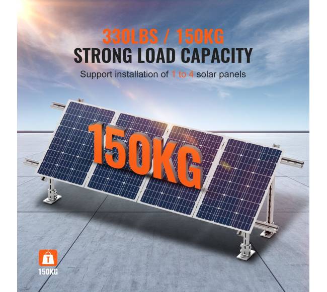 Saulės panelių laikikliai, reguliuojami kampu4