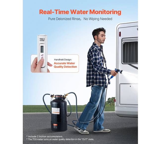 Dejonizuoto vandens plovimo sistema su TDS matuokliu2