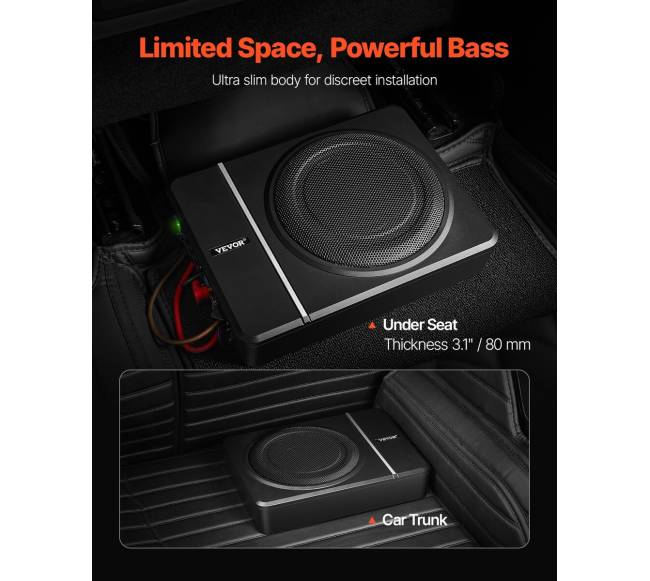 8 colių 240W žemedažnis automobiliui1