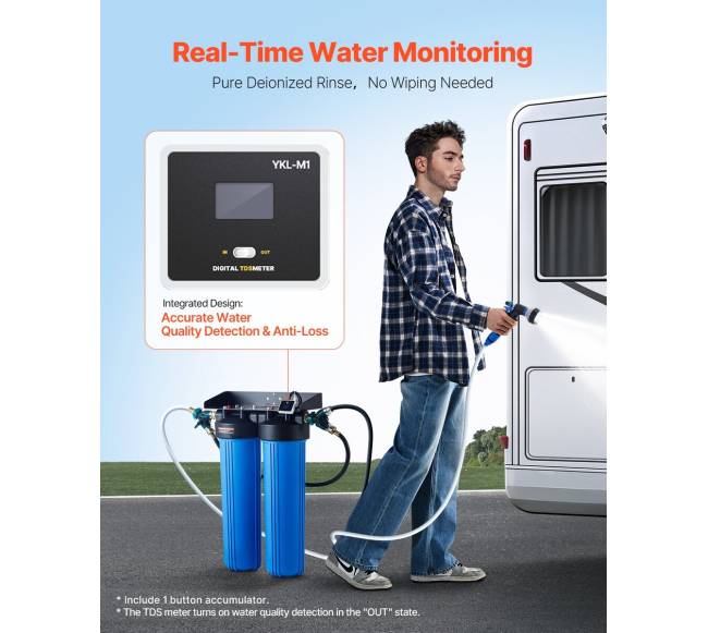 Dejonizuotos vandens sistema automobiliams su TDS matuokliu2