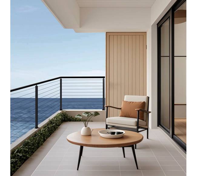 nerūdijančio plieno turėklų stulpas su skylėmis7