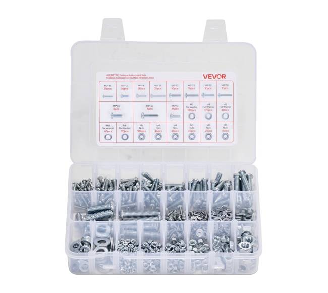 2250 vnt. varžtų ir veržlių rinkinys M3 M4 M50