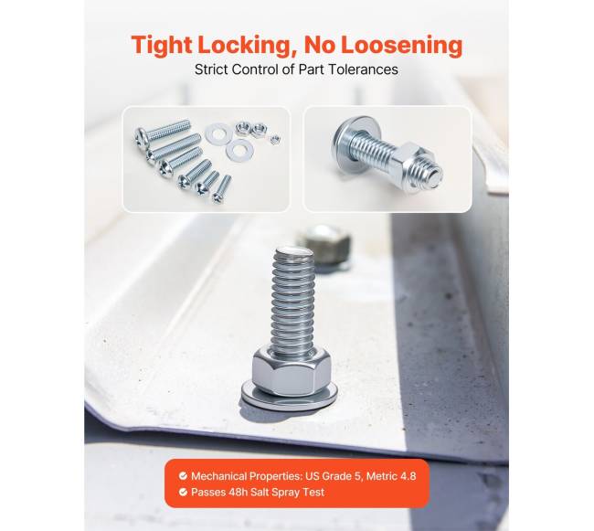 2250 vnt. varžtų ir veržlių rinkinys M3 M4 M53