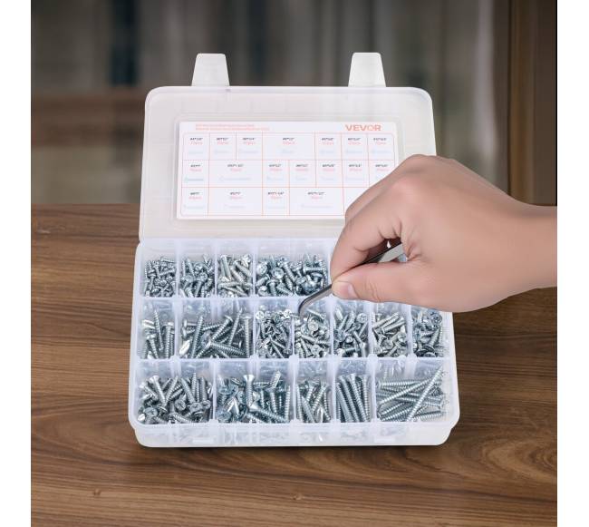 2250 vnt. varžtų ir veržlių rinkinys M3 M4 M57