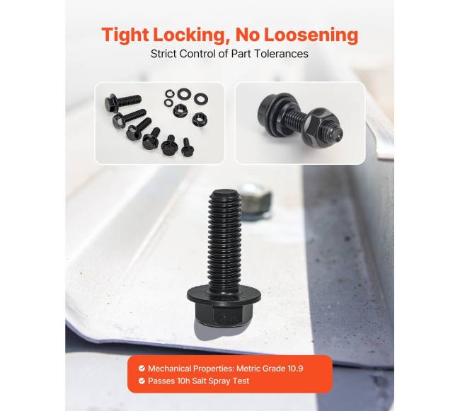 280 dalių veržlių ir varžtų rinkinys M6 M8 M103