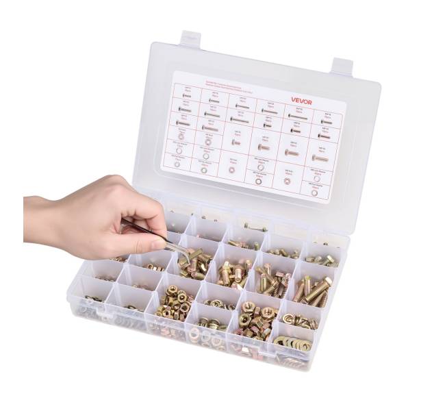 906 dalių varžtų ir veržlių rinkinys10