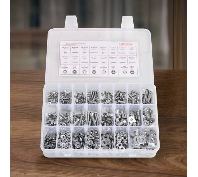 720 dalių varžtų ir veržlių rinkinys baldams7