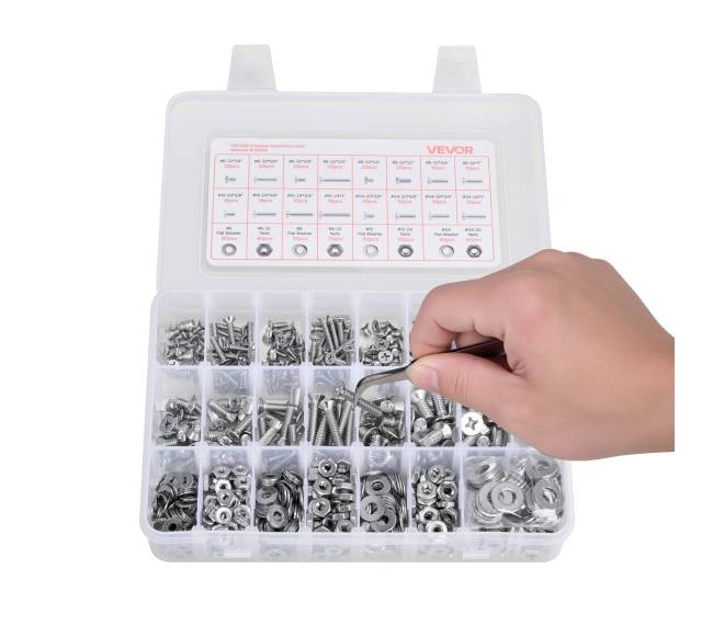 720 dalių varžtų ir veržlių rinkinys baldams10