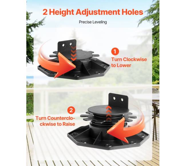 24 vnt. reguliuojamos terasos atramos pamatas3