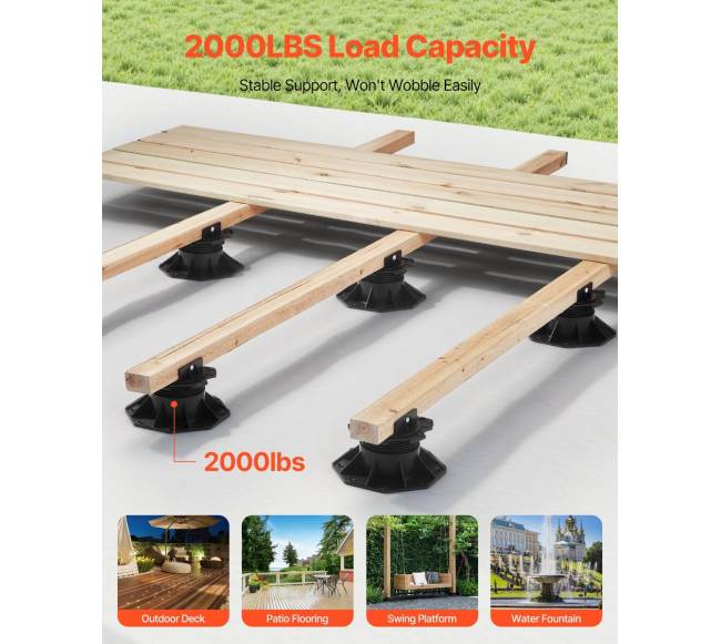 12 vienetų reguliuojama terasos atrama1