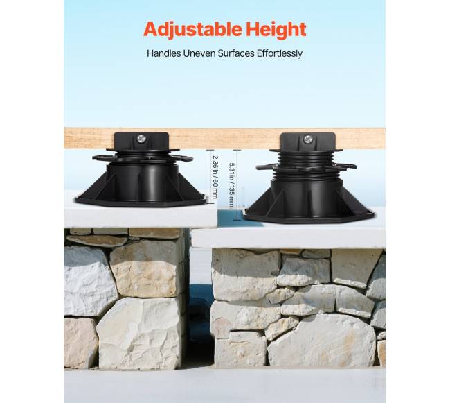 12 vienetų reguliuojama terasos atrama2