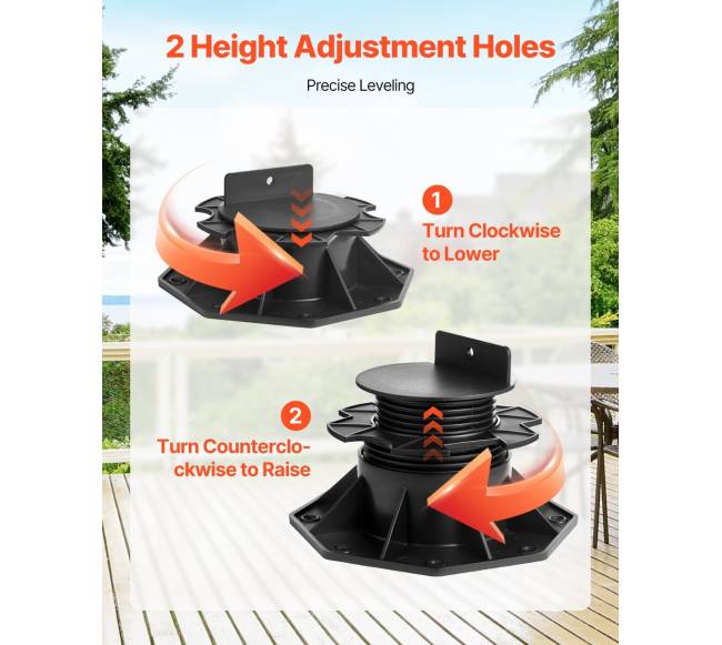 12 vienetų reguliuojama terasos atrama3