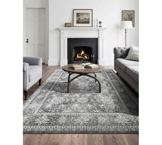 Didelis kilimas 243 x 305 cm pilkas1