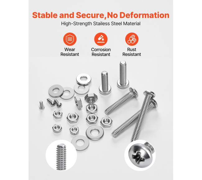 1110 vnt. veržlių ir varžtų rinkinys iš nerūdijančio plieno2