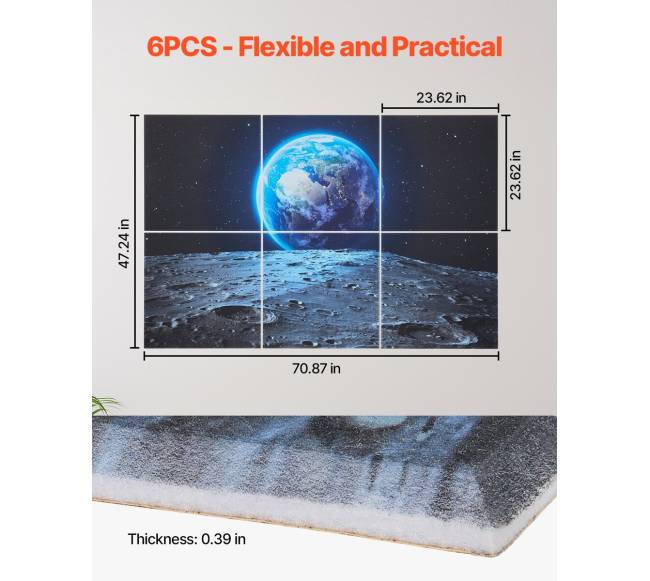 akustinės plokštės namams, 6 vnt. paketas5