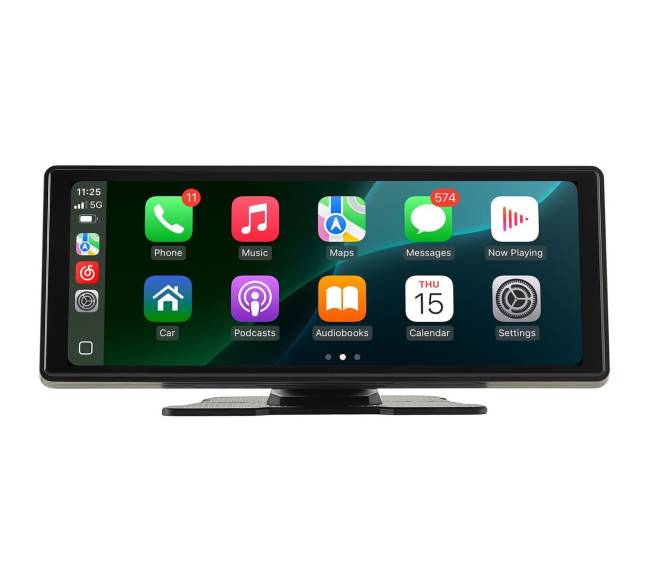 Automobilinė stereo sistema su CarPlay ir Bluetooth0