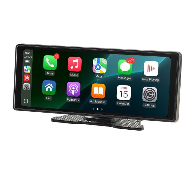 Automobilinė stereo sistema su CarPlay ir Bluetooth9