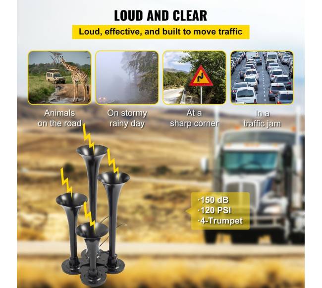 Keturių trimitų oro signalas su kompresoriumi2