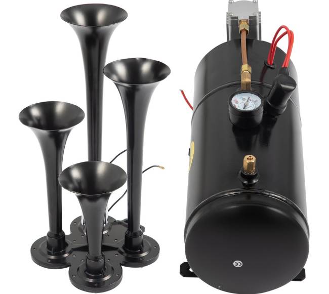 Keturių trimitų oro signalas su kompresoriumi8