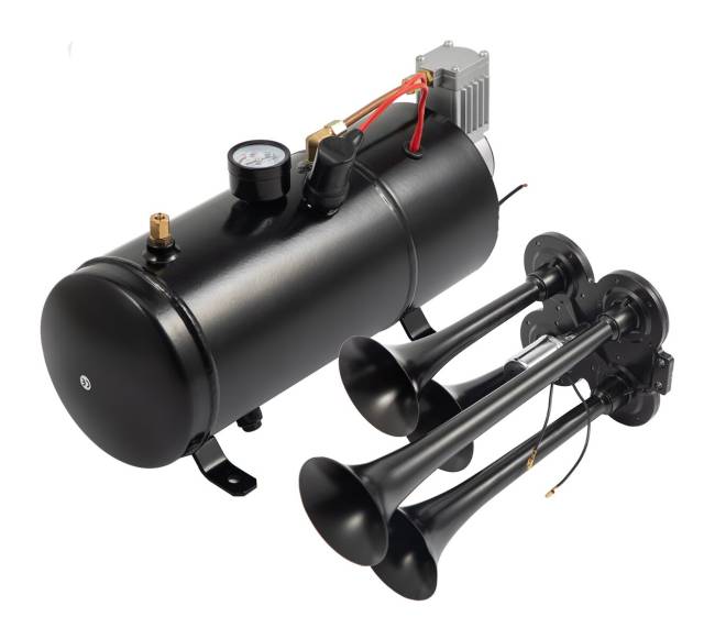 Keturių trimitų oro signalas su kompresoriumi9