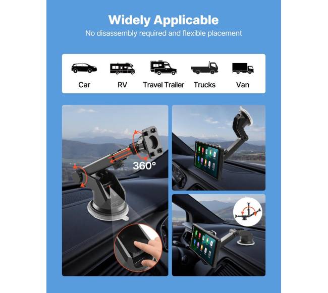 automobilinė „CarPlay“ stereosistema su jutikliniu ekranu6