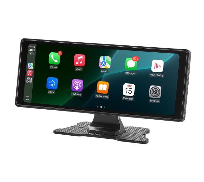 automobilinė „CarPlay“ stereosistema su jutikliniu ekranu9